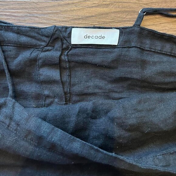 decade studios linen squareneck croptop dana top - Picture 6 of 6